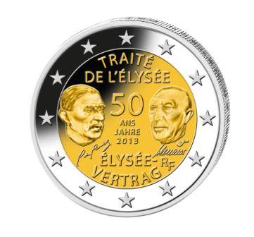 50 Jahre Elysee-Vertrag 2 Euro Komplettsatz