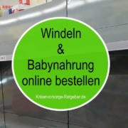 Windeln und Babynahrung online bestellen