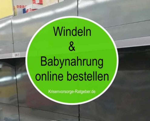 Windeln und Babynahrung online bestellen