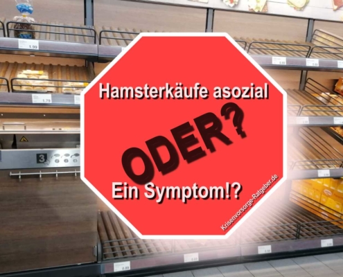 Hamsterkäufe asozial - oder ein Symptom!?