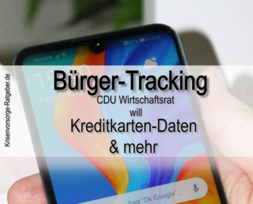 Bürger-Tracking: Nach Handy-Daten jetzt auch Kreditkarten-Daten?
